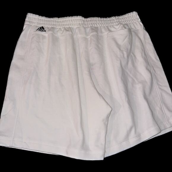 ADIDAS Shorts Mens White Q2 French Terry Fleece - Picture 7 of 7